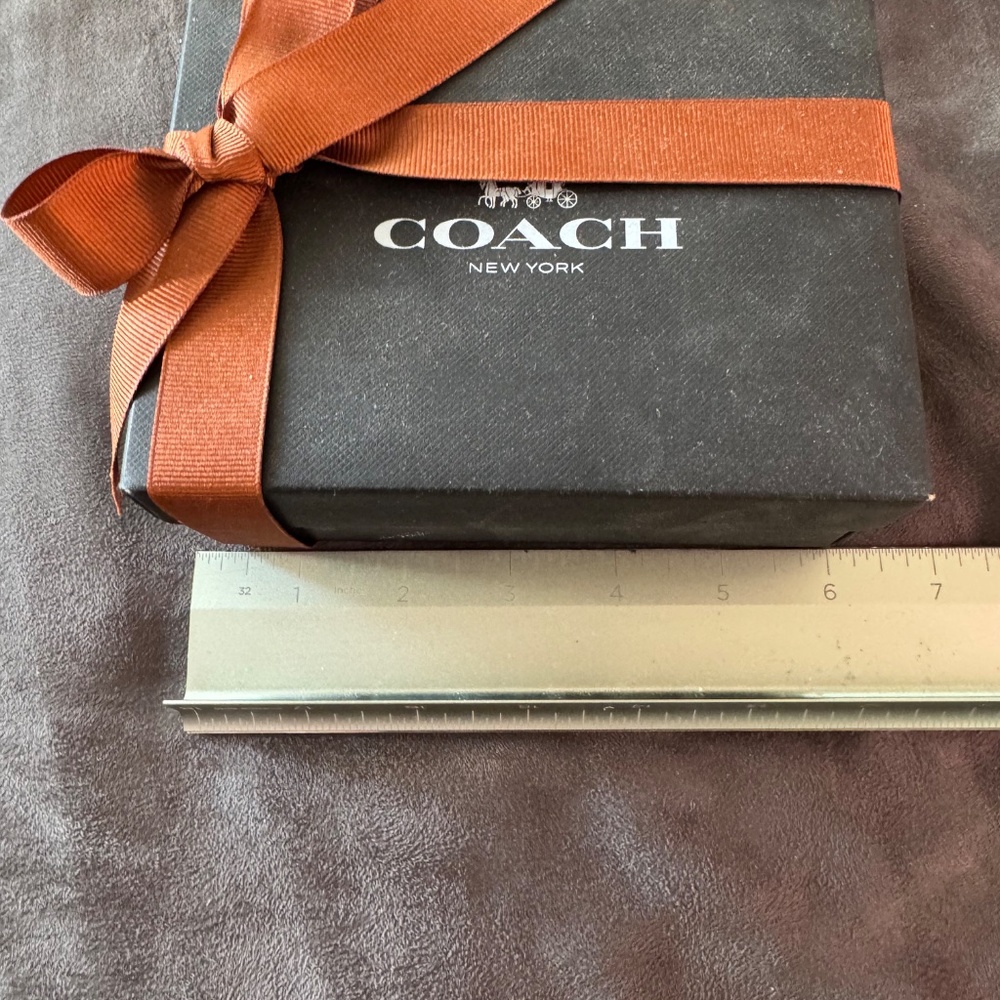 Empty Small Coach Gift Box w/tissue paper